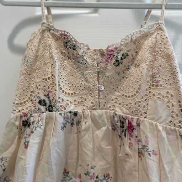 The Prairie by Rachel Ashwell Floral Babydoll dress with Embroidery Size Small - Picture 5 of 5